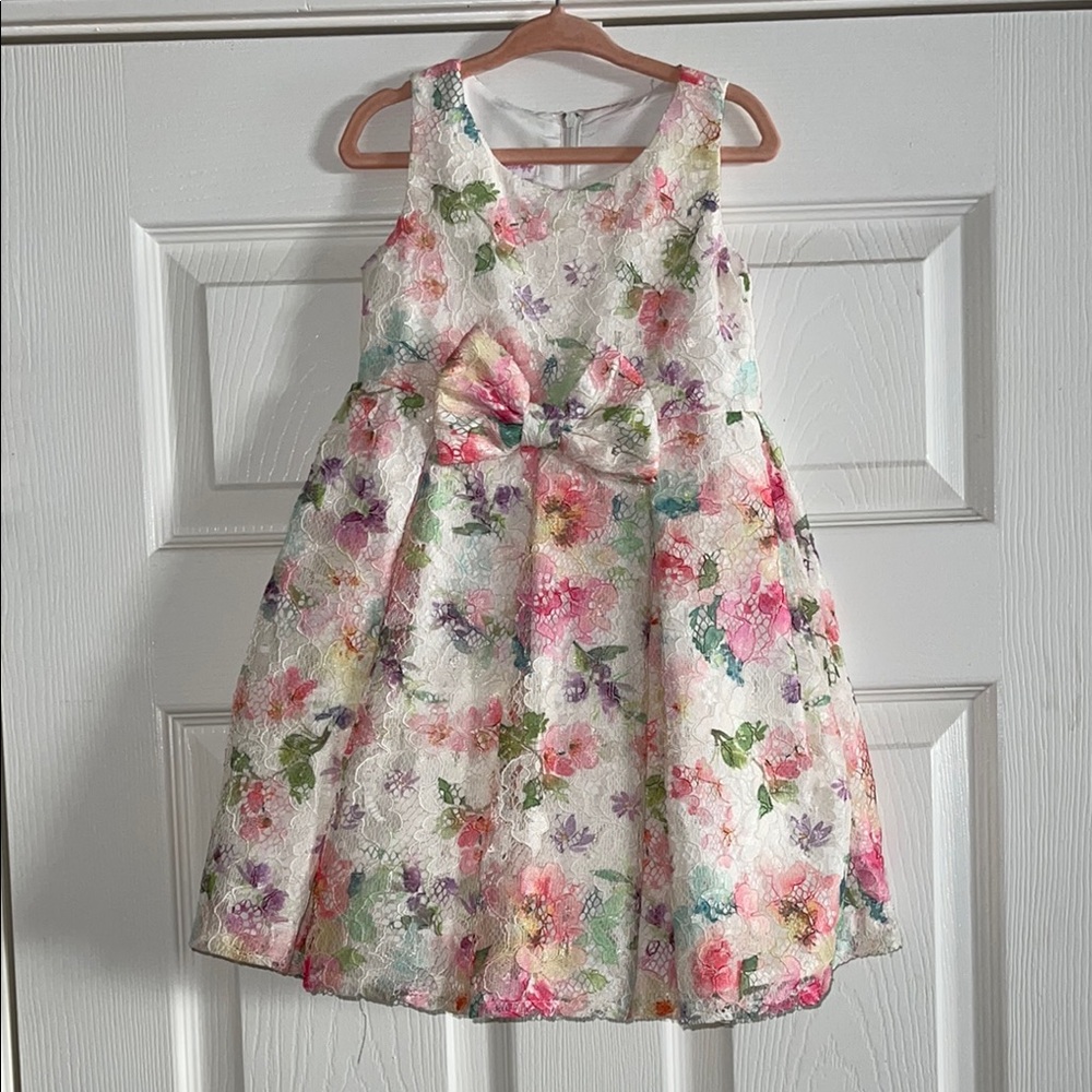 Floral Sleeveless Kids Dress